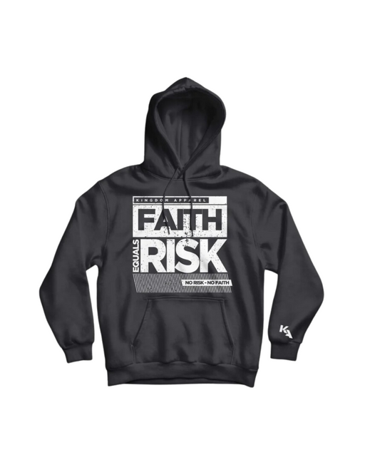 Faith Equals Risk Hoodie Charcoal