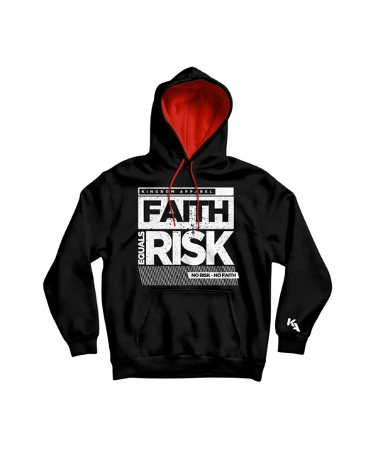Faith Equals Risk Hoodie Red/Back