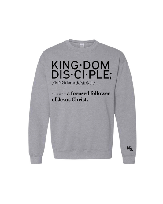 Kingdom Disciple Heavy Blend Crewneck Sweatshirt Grey