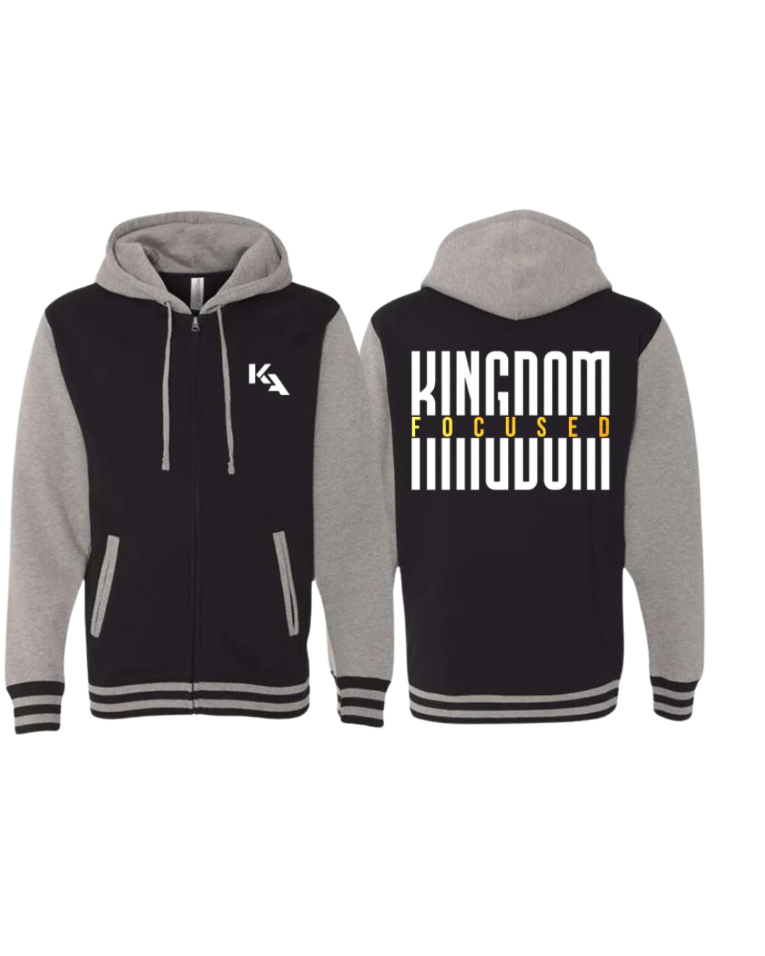 Kingdom Fellowship Full Zip Varsity Hoodie